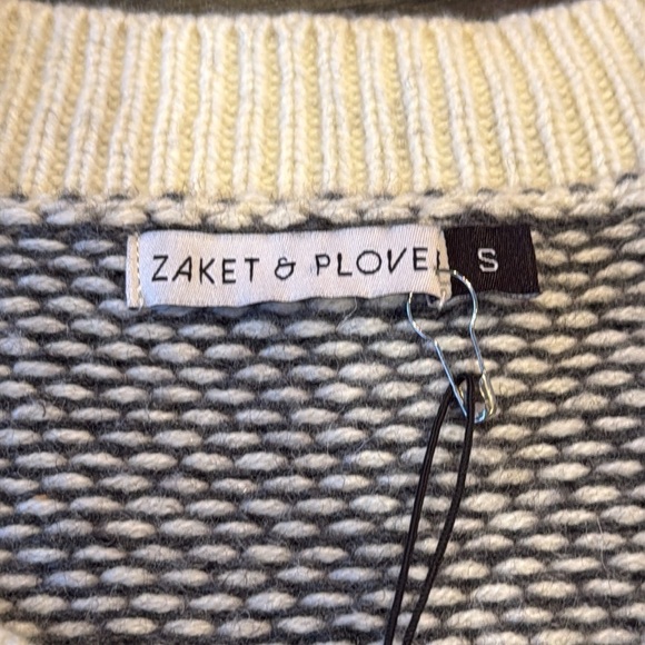 NWT Zaket and Plover Women’s Small Sweater Vest Knit Pocket Wool - Picture 5 of 8